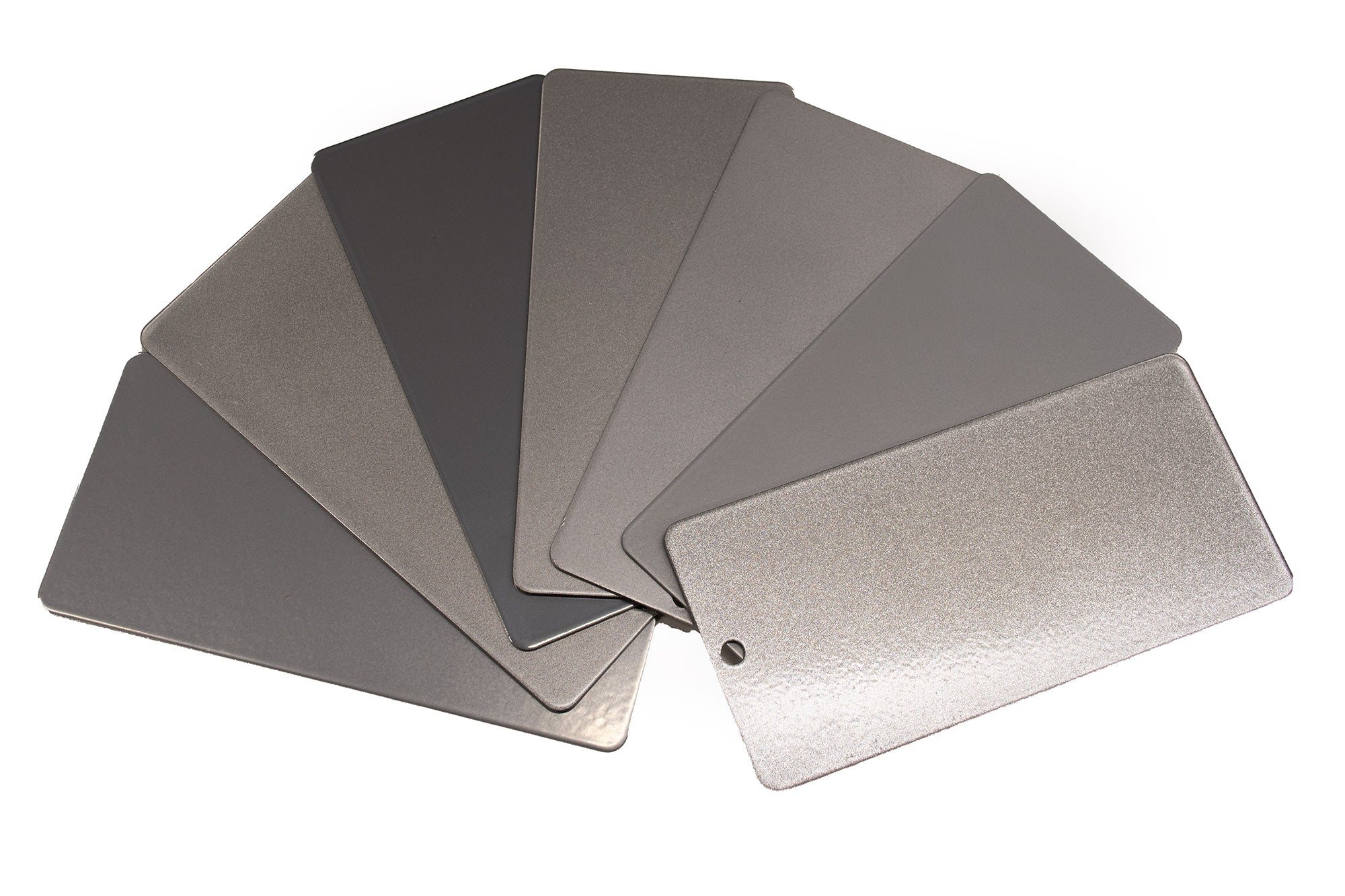 Farbmuster Bündel Silver Metallic 7x
