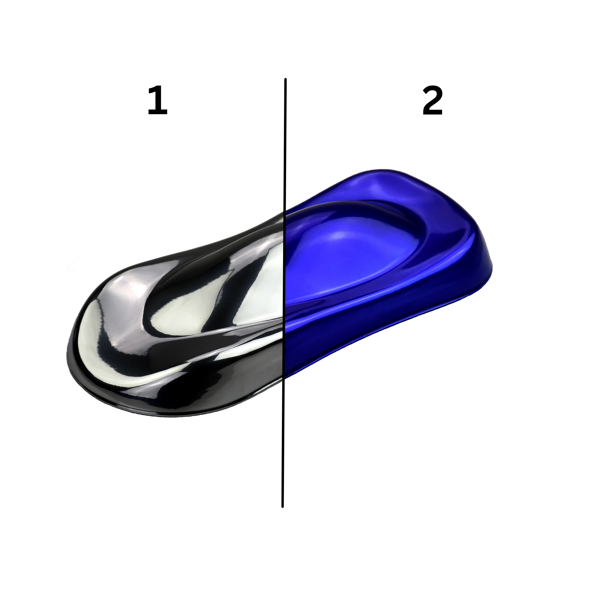 Candy Blau Pulverlack + Lasur Set