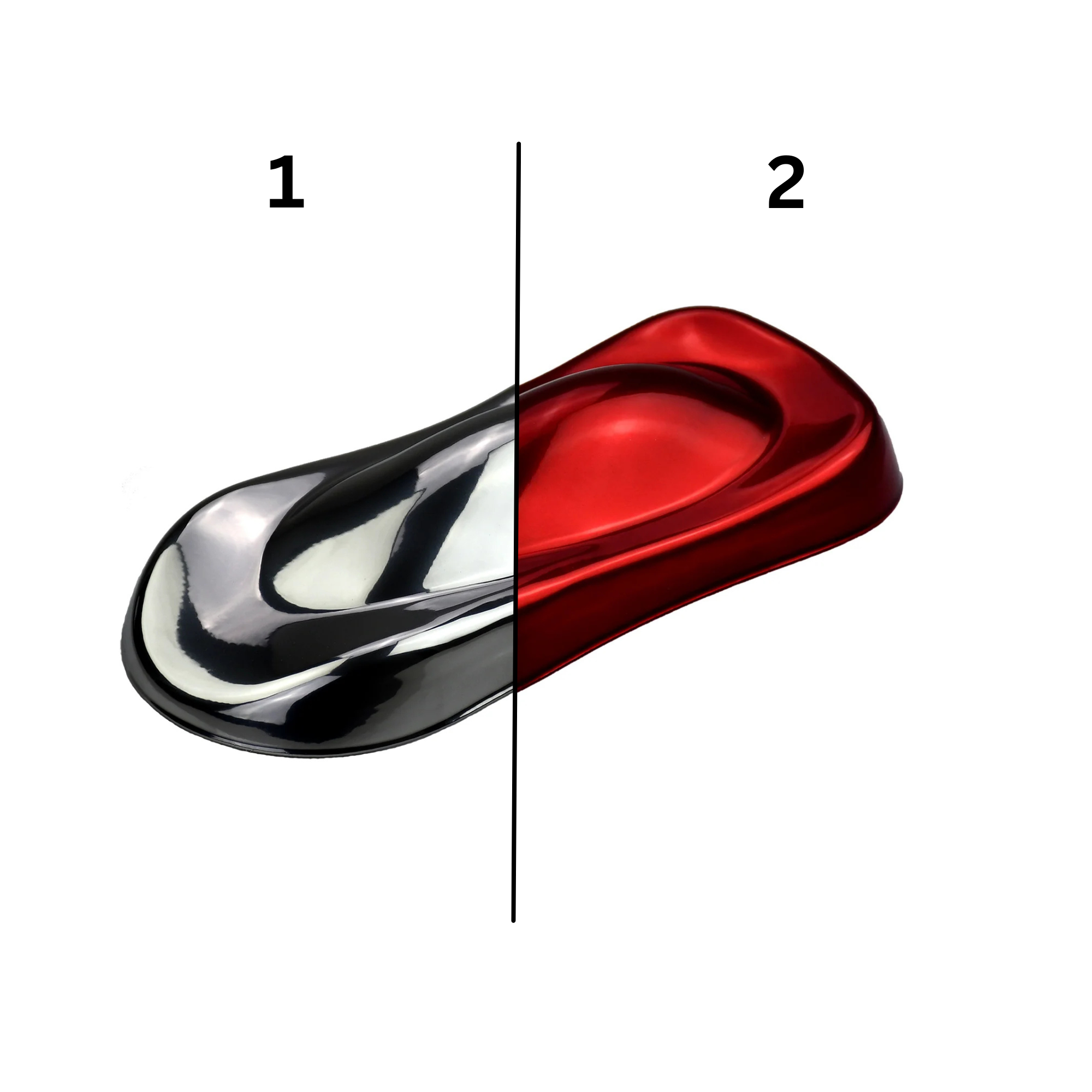 Candy Rot Pulverlack + Lasur Set