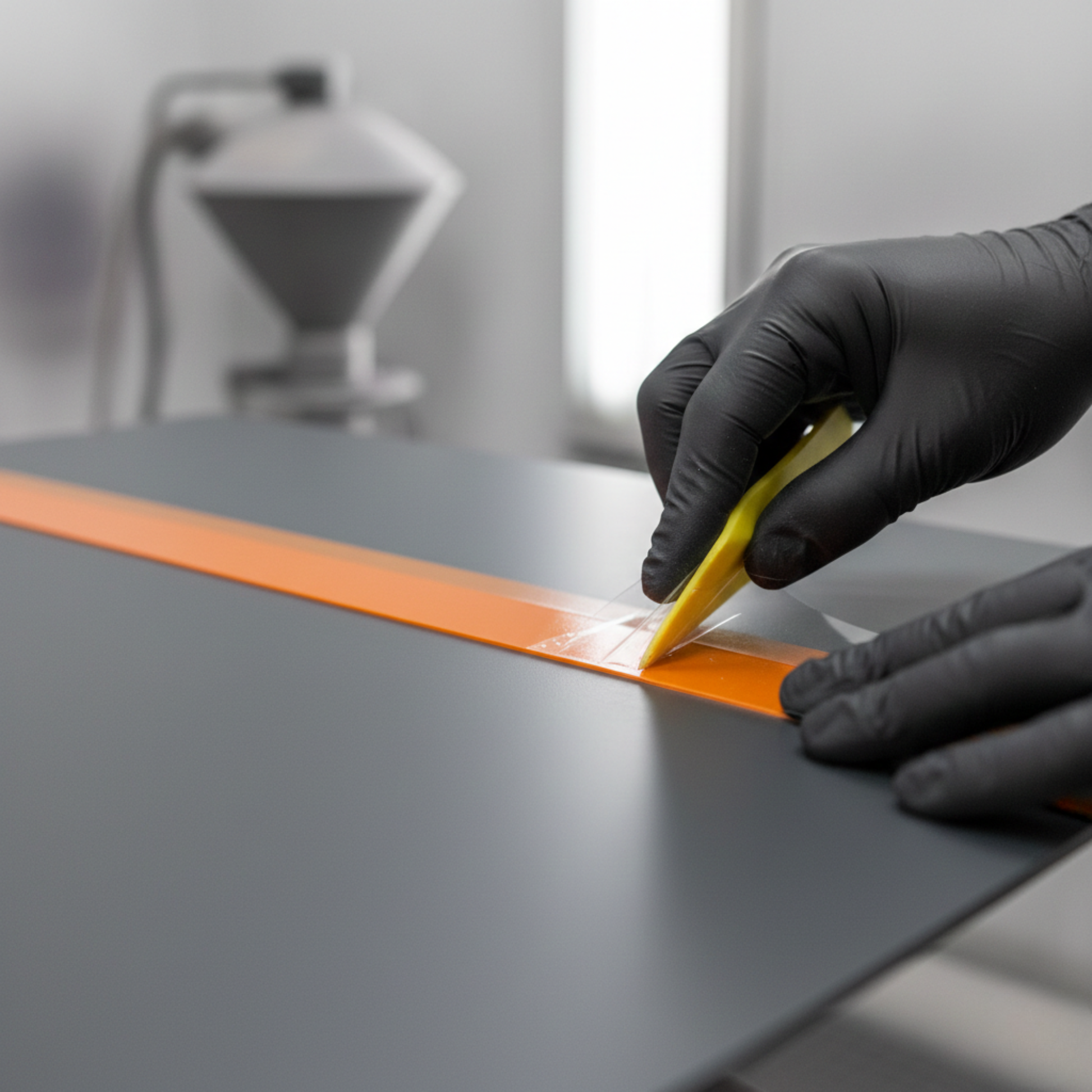 Hitzebeständiges Klebeband Polyester transparent 220 °C Beispielbild