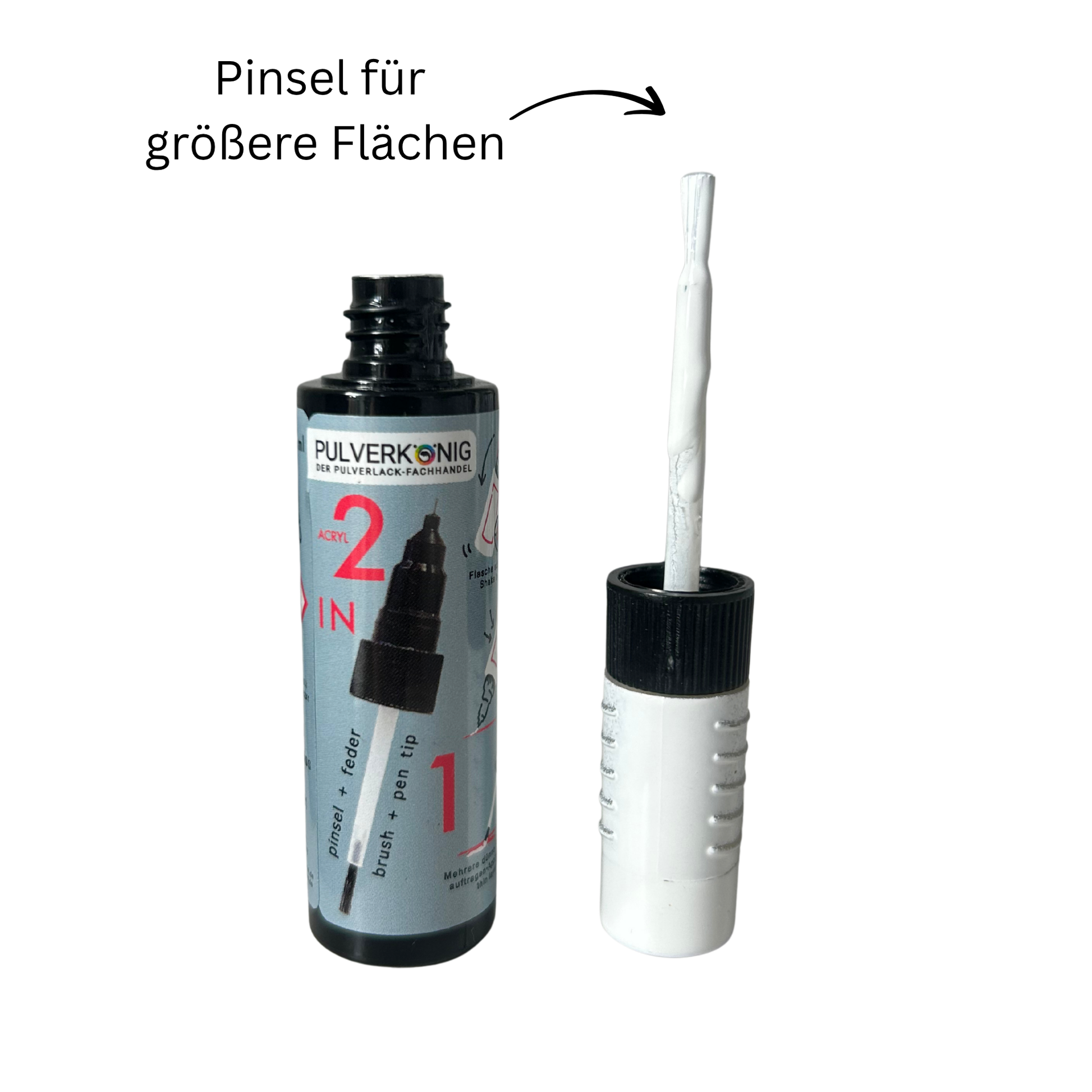 Lackstift verkehrsweiß RAL 9016 matt/glänzend