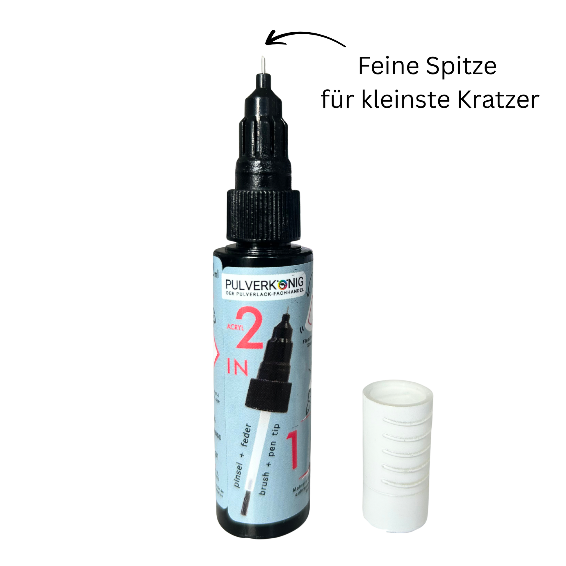 Lackstift verkehrsweiß RAL 9016 matt/glänzend
