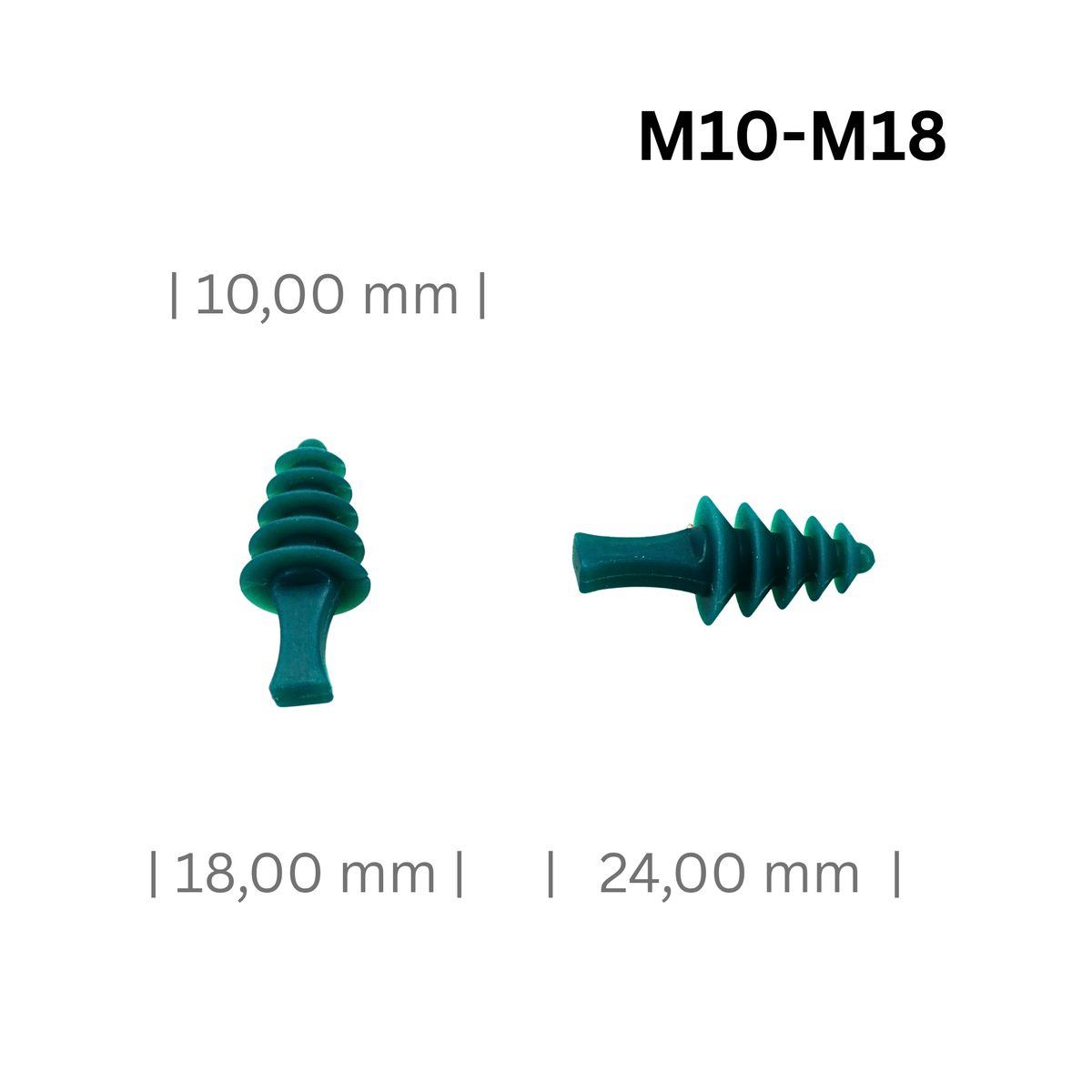Lamellenstopfen Rund M10-M18