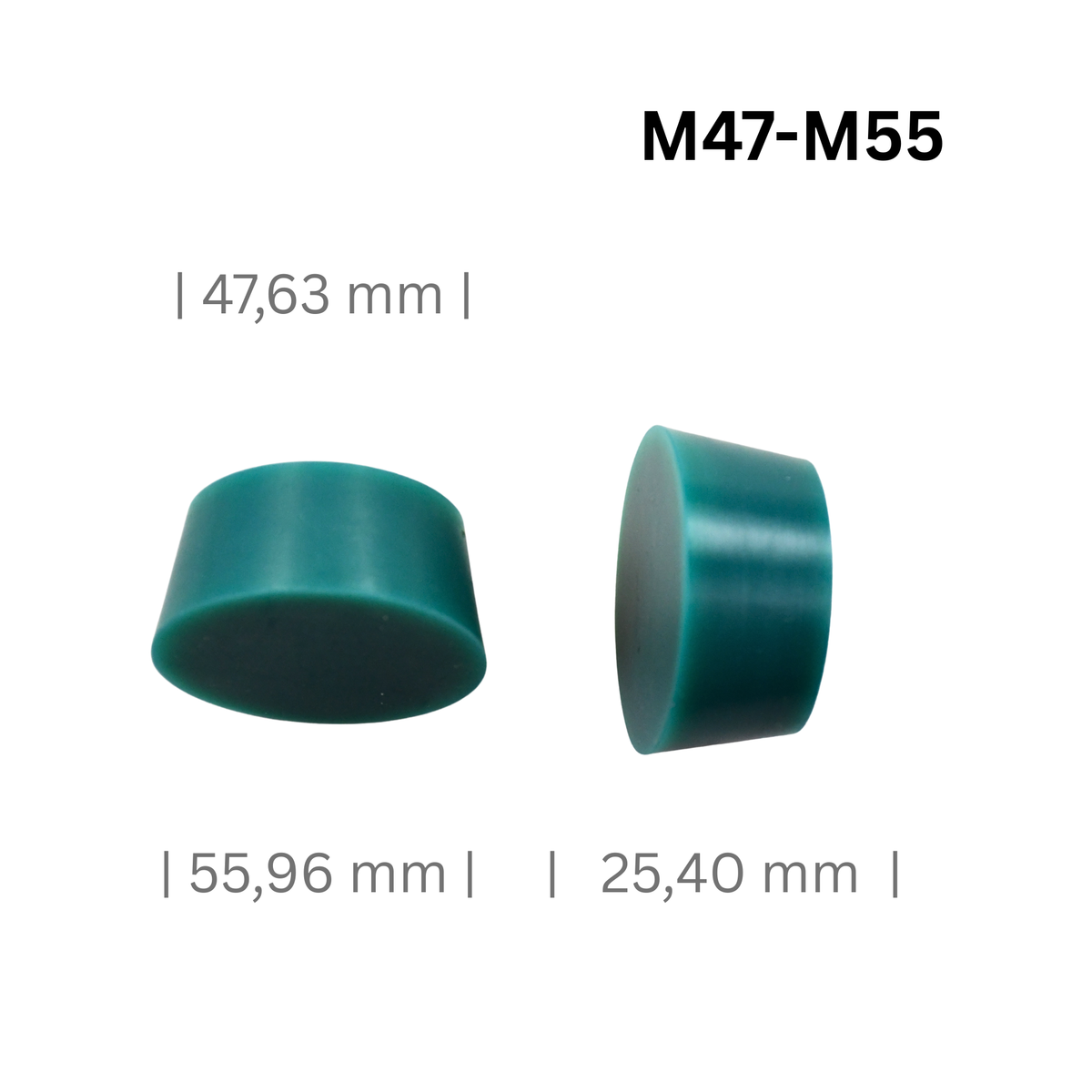 Silikonstopfen konisch groß M47-M55 für Naben und Felgen-Mittelloch 