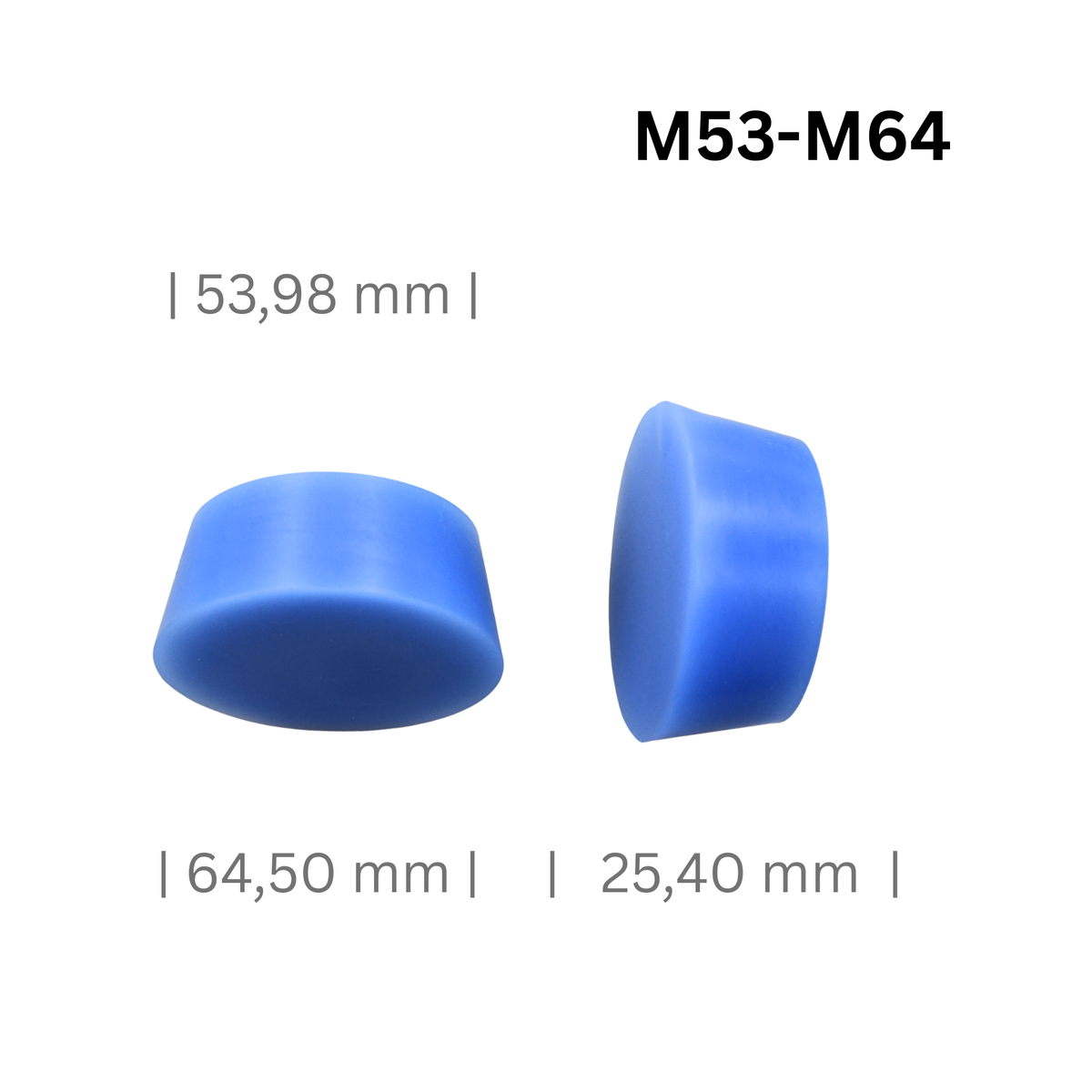 Silikonstopfen konisch groß M53-M64 für Naben und Felgen-Mittelloch 