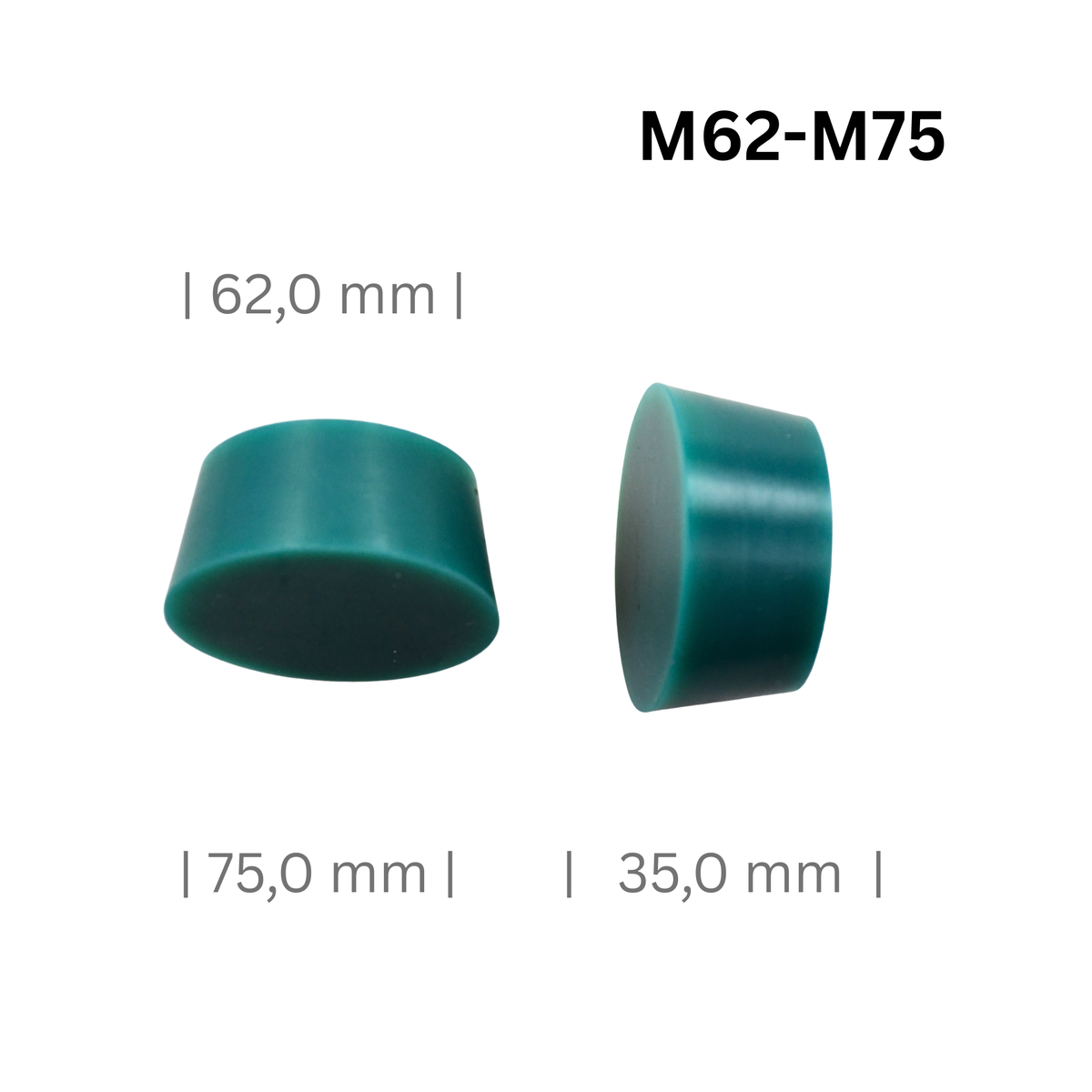 Silikonstopfen konisch groß M62-M75 für Naben und Felgen-Mittelloch 