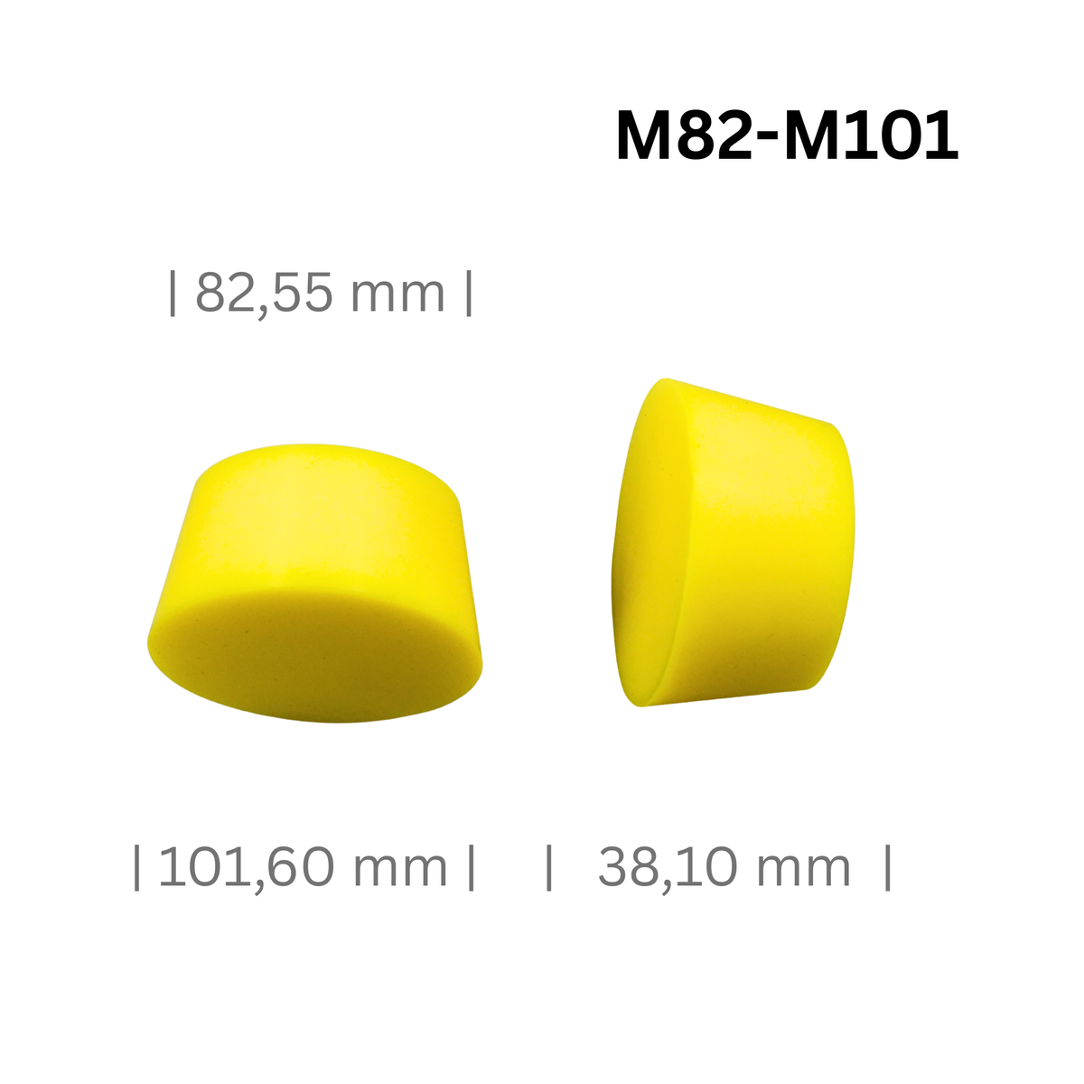 Silikonstopfen konisch groß M82-M101 für Naben und Felgen-Mittelloch 