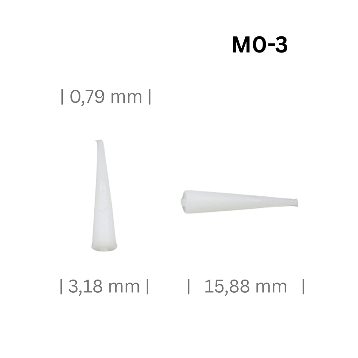 Konische Silikonstopfen klein, Ø 0,8 bis 20 mm