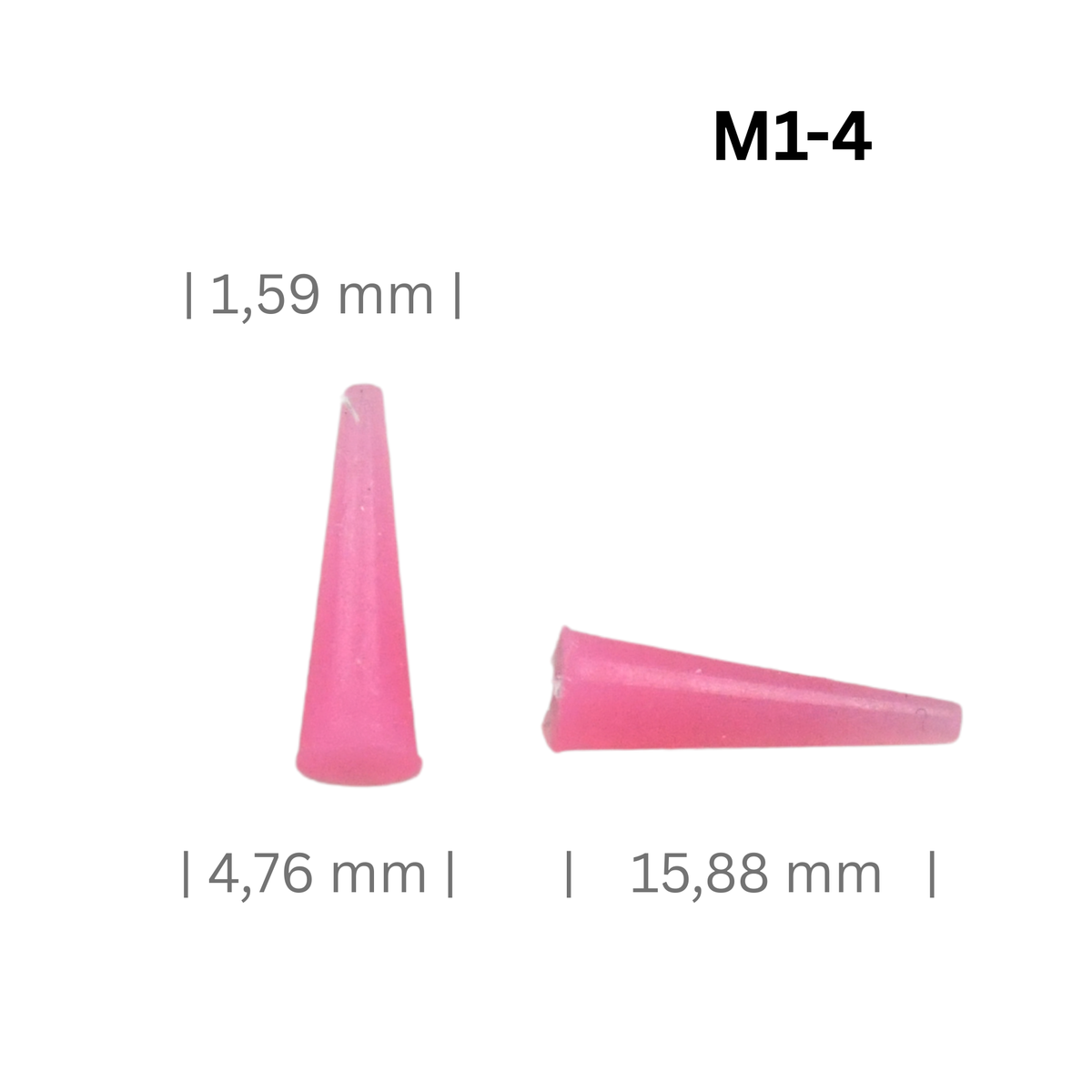 Konische Silikonstopfen klein, Ø 0,8 bis 20 mm