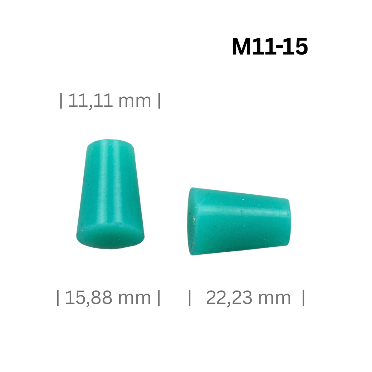 Konische Silikonstopfen klein, Ø 0,8 bis 20 mm