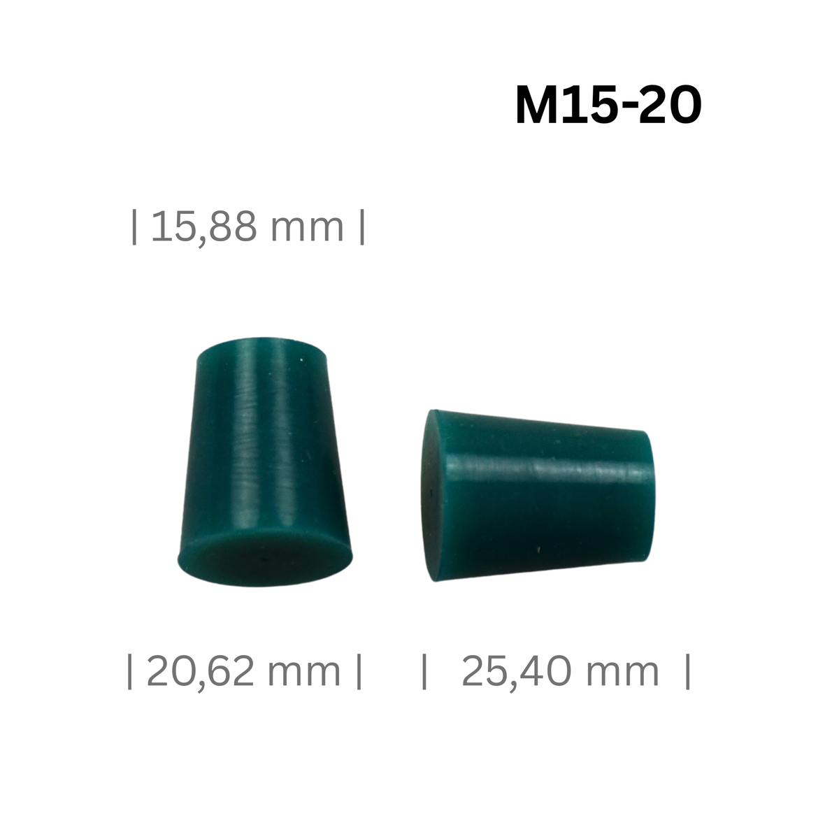 Konische Silikonstopfen klein, Ø 0,8 bis 20 mm