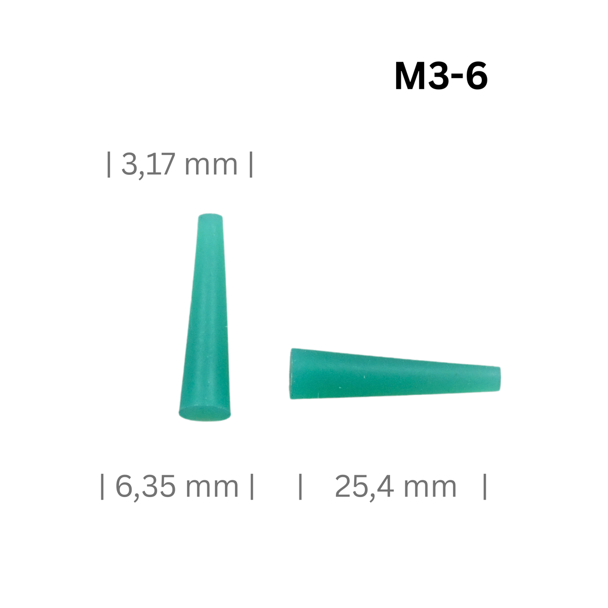 Konische Silikonstopfen klein, Ø 0,8 bis 20 mm