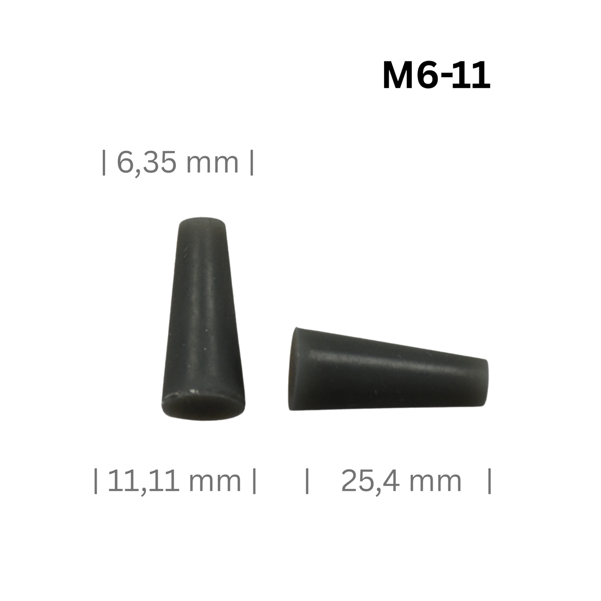Konische Silikonstopfen klein, Ø 0,8 bis 20 mm