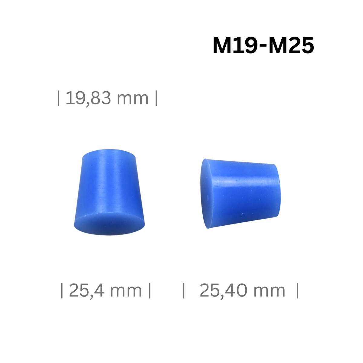 Konische Silikonstopfen Mittel Ø 20 bis 53 mm