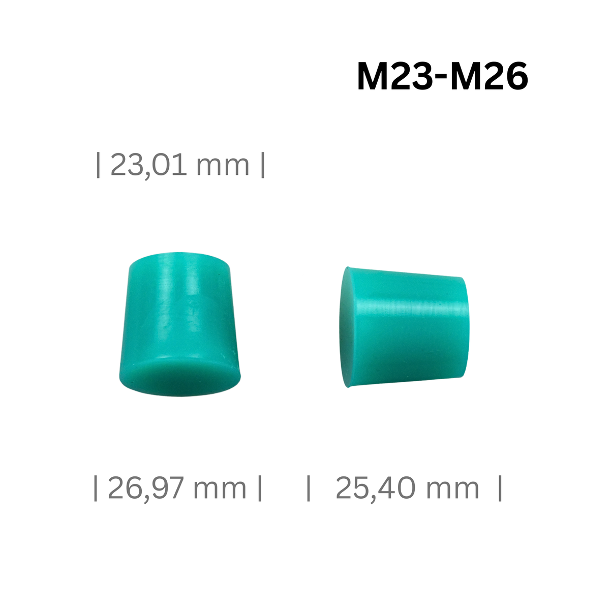 Konische Silikonstopfen Mittel Ø 20 bis 53 mm