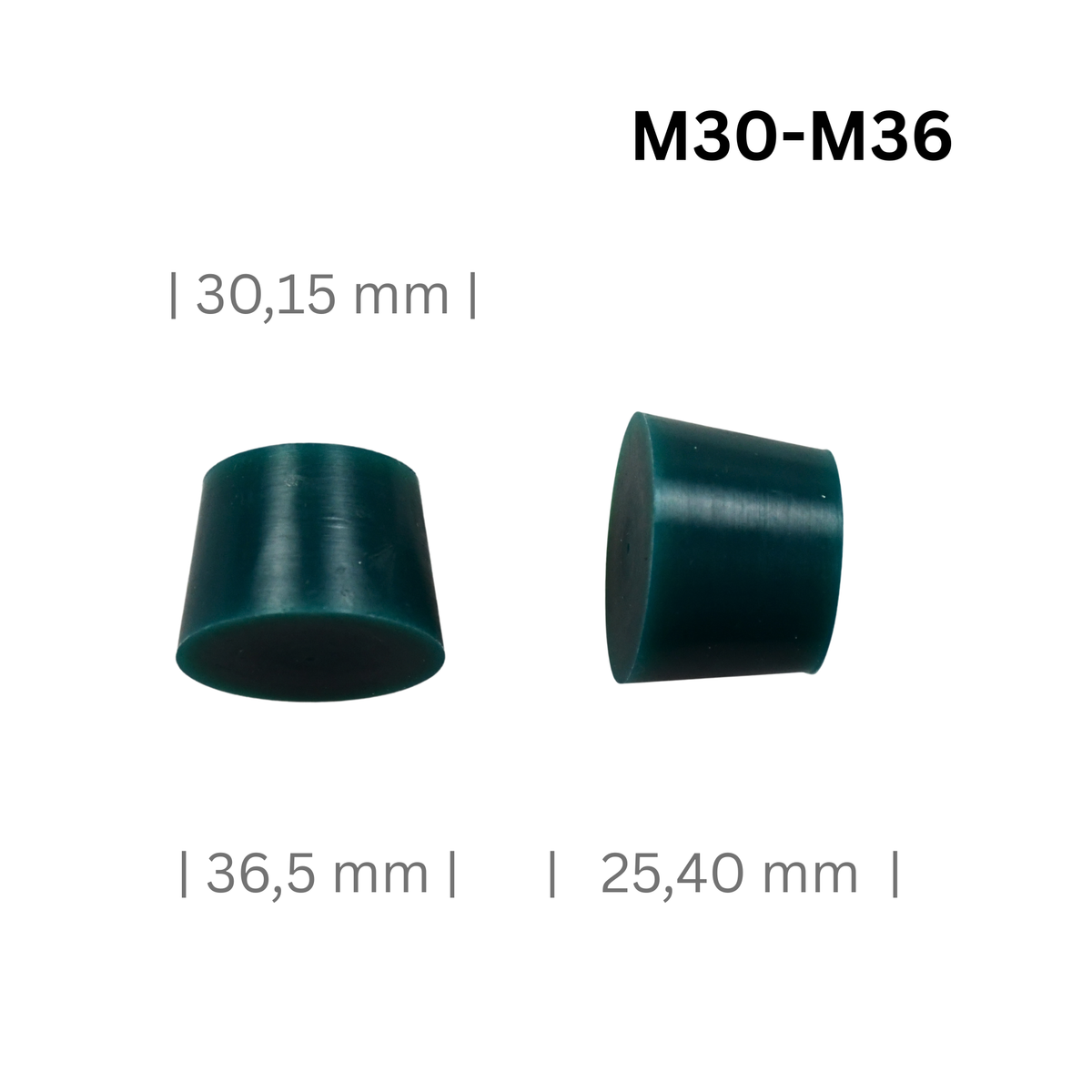 Konische Silikonstopfen Mittel Ø 20 bis 53 mm