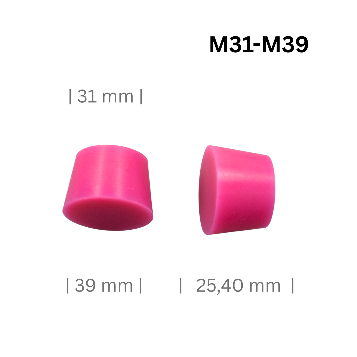 Konische Silikonstopfen Mittel Ø 20 bis 53 mm